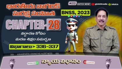 భారతీయ నాగరిక్ సురక్ష సంహిత, 2023-చాప్టర్ 28: అమలు, సస్పెన్షన్, ఉపశమనం మరియు మార్పిడి ( 345-359):