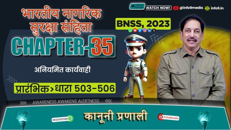 भारतीय नगरिक सुरक्ष संहिता (BNSS), 2023-अध्याय 35: राज्य व्यय पर आरोपी को कानूनी सहायता-धारा 503-506