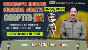 Bharatiya Nagarik Suraksha Sanhita, 2023- Chapter 7: Processes to Compel Production-Sections 104-124
